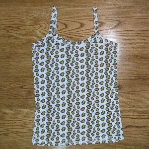 Kirra Sleeveless Top Tank Layering Leopard Print Brown Tan Women’s Size Large